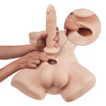 Silex-D Apollo L Male Torso + Liquid Silicone Model 2 Dildo 7" Vanilla - Image 3