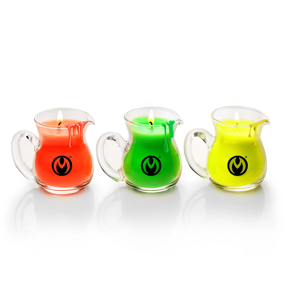 Master Series UV Blacklight Reactive Drip Candle Set Of 3 - Image 3